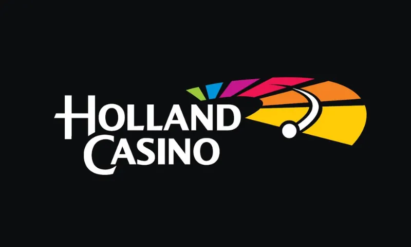 Logo van Holland Casino op donkere achtergrond